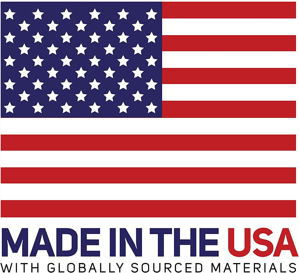 American Flag. Made in the USA with globally sourced materials.